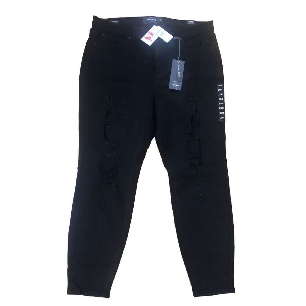 NEW Torrid Women’s SKY HIGH LYCRA SKINNY JEAN PREMIUM STRETCH BLACK sz 20R NWT